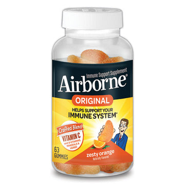 Airborne® Immune Support Gummies, Zesty Orange, 63-bottle freeshipping - TVN Wholesale